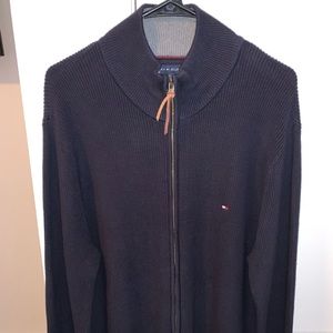 NWOT, Navy, Tommy Hilfiger, Full ZIP Sweater